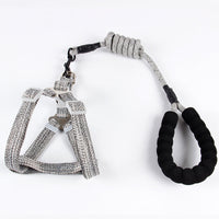 HKM-075731 Nylon Pet Leash with Adjustable Chest Strap and Comfortable EVA Handle