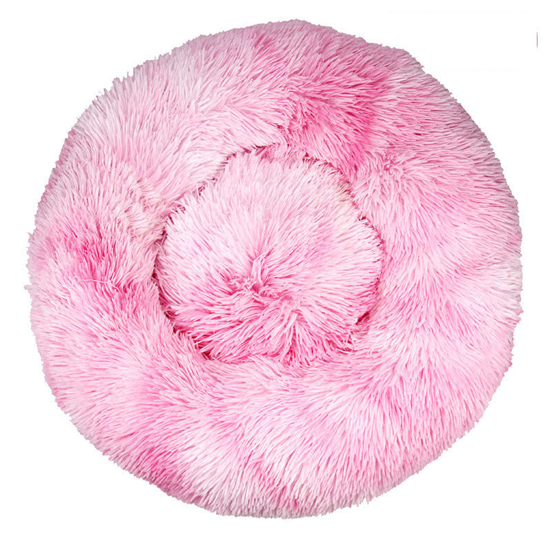 HKM-075731 Plush Winter Warm Pet Nest in Various Gradient and Tie-Dye Colors