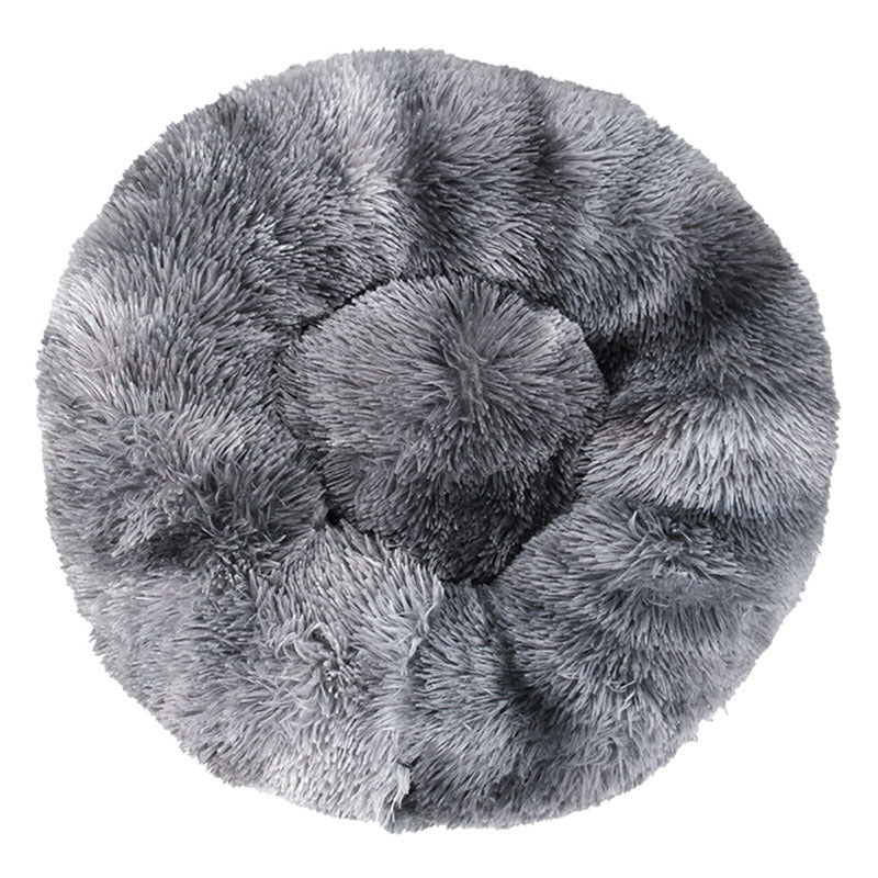 HKM-075731 Plush Winter Warm Pet Nest in Various Gradient and Tie-Dye Colors
