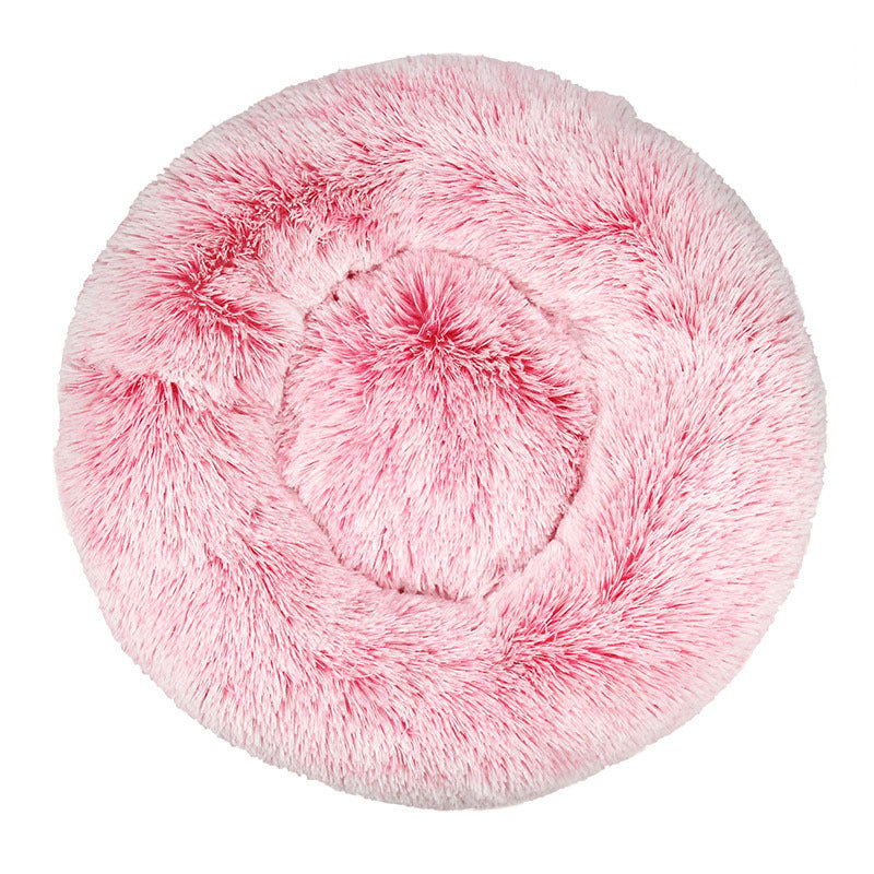HKM-075731 Plush Winter Warm Pet Nest in Various Gradient and Tie-Dye Colors