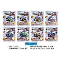 HKM-075795 Friction Powered Diecast Off-Road Truck Toy for Kids Age 3 and Up, Alloy Model Vehicle