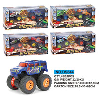 HKM-075795 Friction Powered Diecast Off-Road Truck Toy for Kids Age 3 and Up, Alloy Model Vehicle
