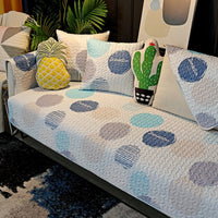 HKM-075859 Cartoon Design Cotton Sofa Cushion Covers - Anti-Slip & Anti-Wrinkle, Multiple Sizes Available