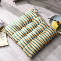 HKM-075923 Stylish Striped Square Chair Cushion - 40x40cm Polyester Fiber