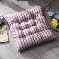 HKM-075923 Stylish Striped Square Chair Cushion - 40x40cm Polyester Fiber