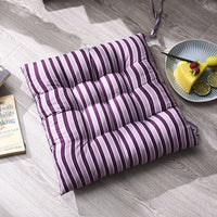 HKM-075923 Stylish Striped Square Chair Cushion - 40x40cm Polyester Fiber