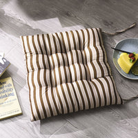 HKM-075923 Stylish Striped Square Chair Cushion - 40x40cm Polyester Fiber
