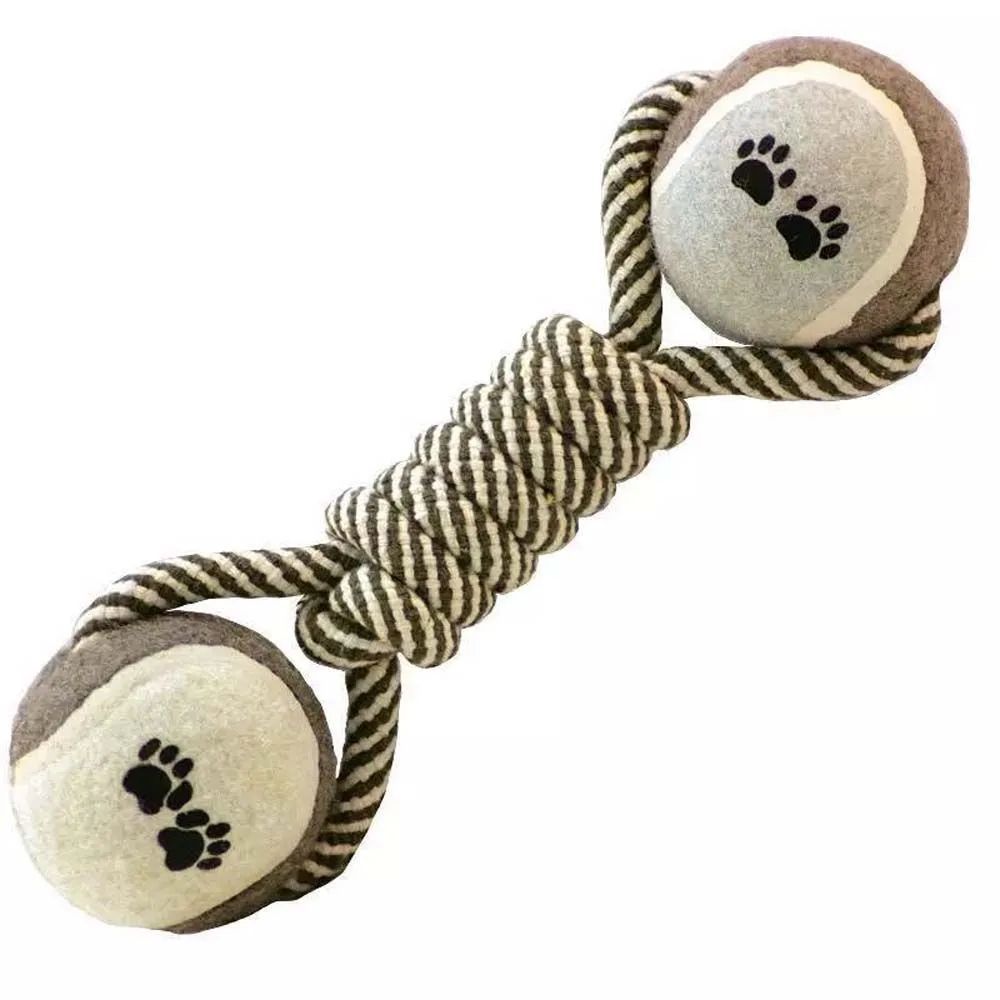 HKM-075987 Durable Cotton Rope Chew Toy for Medium and Large Dogs - Interactive Knot Design