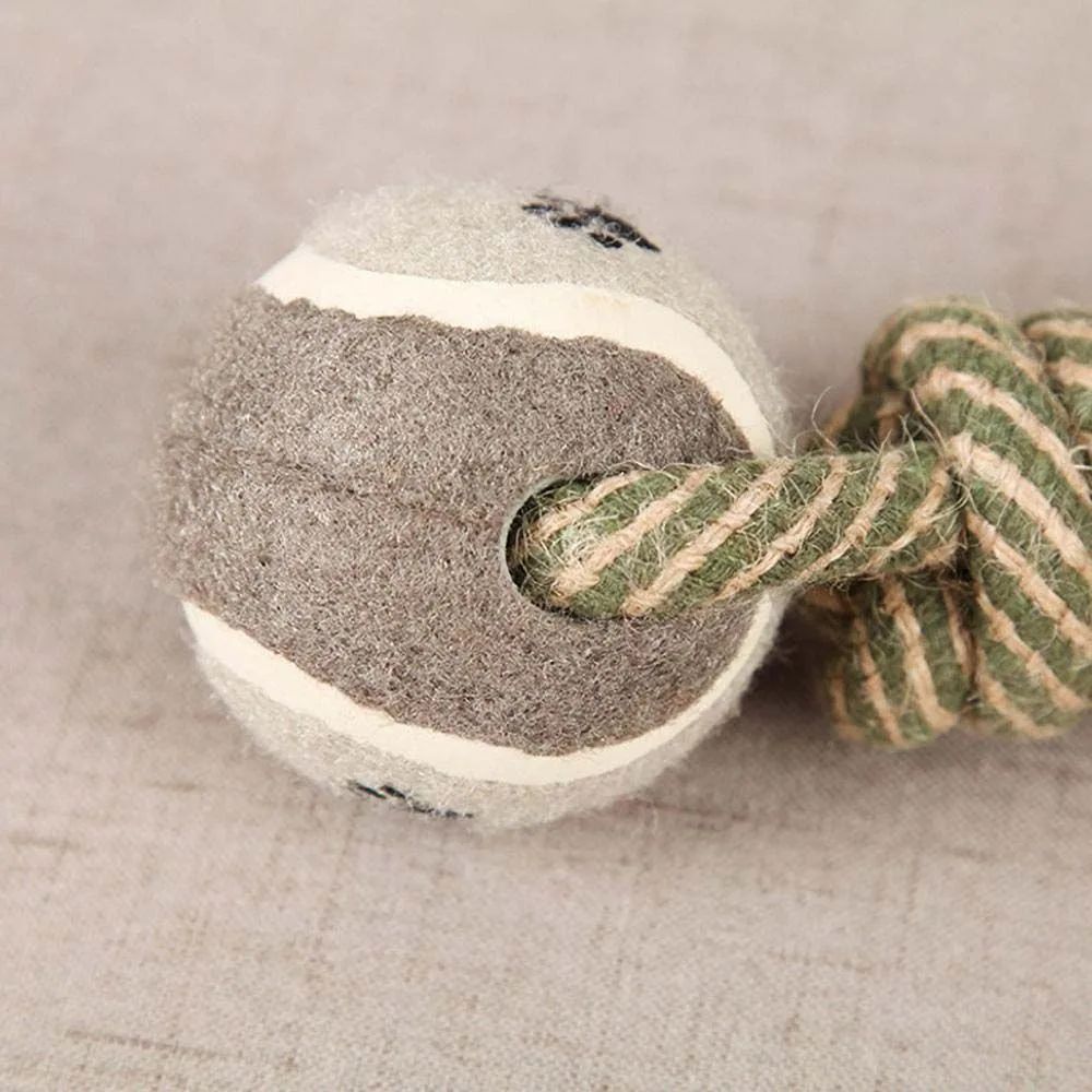 HKM-075987 Durable Cotton Rope Chew Toy for Medium and Large Dogs - Interactive Knot Design