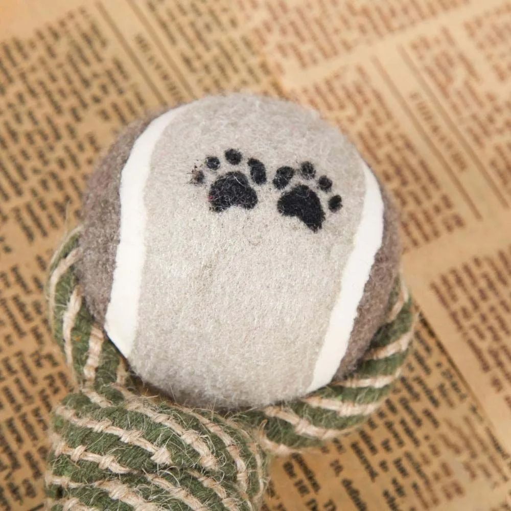 HKM-075987 Durable Cotton Rope Chew Toy for Medium and Large Dogs - Interactive Knot Design