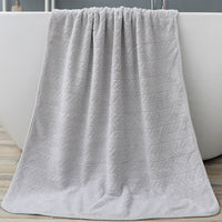 HKM-076115 Coral Fleece Bath Towel - Soft, Absorbent, Thickened for Comfort
