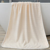 HKM-076115 Coral Fleece Bath Towel - Soft, Absorbent, Thickened for Comfort