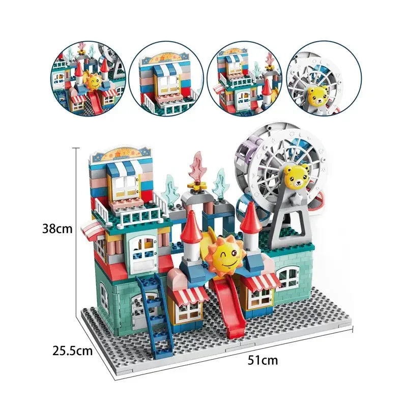 177-Piece Building Block Set for Early Development and Learning in Children Ages 0-7