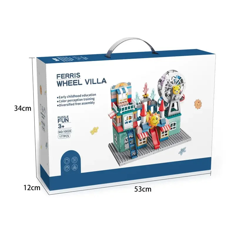 177-Piece Building Block Set for Early Development and Learning in Children Ages 0-7