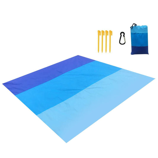 HKM-076371 Ultra-Light Waterproof Beach Mat for 2-6 People - Moisture-Proof Polyester Fabric, Multiple Sizes and Color Options