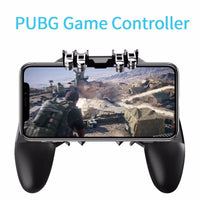 HKM-076563 Six-Finger Mobile Game Controller for PUBG - Touch Sensitive, 90-Degree Adjustable, Screen Compatible