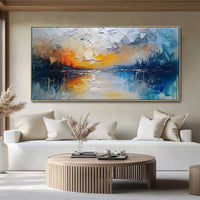 HKM-076627 Handmade Modern Abstract Oil Painting on Canvas for Living Room and Home Decor