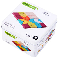HKM-076691 Wooden Interactive Cognitive Puzzle Building Blocks for Kids Travel Play