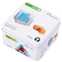 HKM-076691 Wooden Interactive Cognitive Puzzle Building Blocks for Kids Travel Play