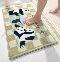 HKM-076755 Absorbent Polyester Cartoon Bathroom Floor Mat Non-Slip for Toilet & Door