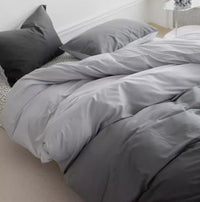 HKM-077011 Gradient Color Cotton Bed Set - 3-Piece and 4-Piece Options for Various Bed Sizes