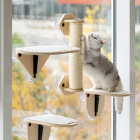 HKM-077203 Space Capsule Cat Climbing Tree with Jumping Platforms and Sisal Scratching Rods