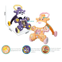 HKM-077331 Battery Operated Giraffe Baby Walker with Light and Music for Ages 0-3