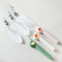 HKM-077331 Interactive Cat Toy Set with Feathered Rod and Infrared Features
