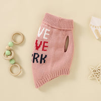 HKM-077459 Round Neck Fleece Coat for Cats and Dogs in Pink and Beige, Sizes XX/S/M/L/XL