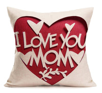 HKM-077523 Cozy Flannel and Baby Velvet Mother's Day Pillow - 430mm x 430mm