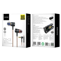 HKM-077587 Magnetic In-Ear Headphones with Remote Control - 9mm Dynamic Speaker, 1.2M Cable, 3.5mm Plug Adapter