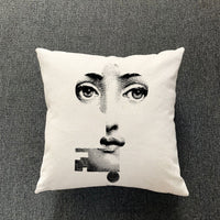 HKM-077651 Nordic Thick Cotton and Linen Pillowcase for Living Room - Colorful Designs, 45X45 cm