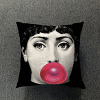 HKM-077651 Nordic Thick Cotton and Linen Pillowcase for Living Room - Colorful Designs, 45X45 cm
