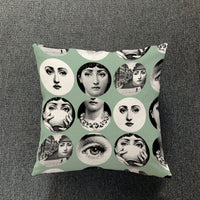 HKM-077651 Nordic Thick Cotton and Linen Pillowcase for Living Room - Colorful Designs, 45X45 cm