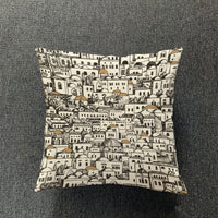 HKM-077651 Nordic Thick Cotton and Linen Pillowcase for Living Room - Colorful Designs, 45X45 cm