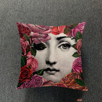 HKM-077651 Nordic Thick Cotton and Linen Pillowcase for Living Room - Colorful Designs, 45X45 cm