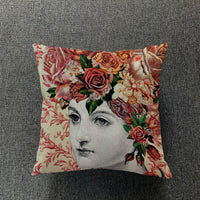 HKM-077651 Nordic Thick Cotton and Linen Pillowcase for Living Room - Colorful Designs, 45X45 cm