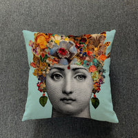 HKM-077651 Nordic Thick Cotton and Linen Pillowcase for Living Room - Colorful Designs, 45X45 cm