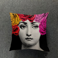HKM-077651 Nordic Thick Cotton and Linen Pillowcase for Living Room - Colorful Designs, 45X45 cm