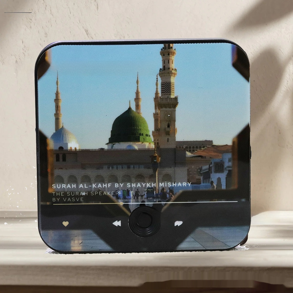 HKM-077779 Quran Music Box Refrigerator Magnet with USB Charging, 30 Play Capacity, ABS Material