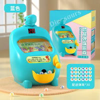 HKM-077843 Dinosaur Pinball Game Machine - Kids Pull Rod Glass Bead Educational Toy for Ages 2 and Up