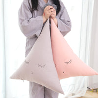 HKM-077907 Cute Triangle Cushion Pillow in Unisex Design - Soft PP Cotton Filling, 45 × 43 cm