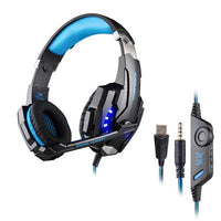 HKM-077907 Wired Gaming Headset with Adjustable Microphone and Noise Cancelling for PS4 and PC