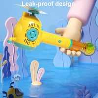 HKM-078099 Fully Automatic Handheld Bubble Wands with Light - Fun Bubble Maker for Kids