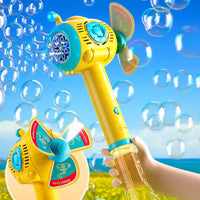 HKM-078099 Fully Automatic Handheld Bubble Wands with Light - Fun Bubble Maker for Kids