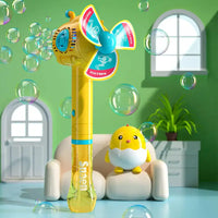 HKM-078099 Fully Automatic Handheld Bubble Wands with Light - Fun Bubble Maker for Kids