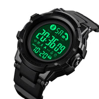 HKM-078355 Men's Waterproof Bluetooth Smart Sports Watch with Step Counter and Multi-Function Features