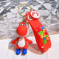 HKM-078675 3D Cartoon Doll Pendant Keychain for Car and Backpack Decorations