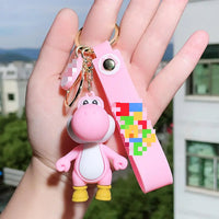 HKM-078675 3D Cartoon Doll Pendant Keychain for Car and Backpack Decorations