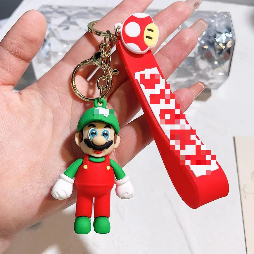 HKM-078675 3D Cartoon Doll Pendant Keychain for Car and Backpack Decorations